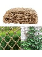 Sárgásbarna rattan és fonott fonálháló