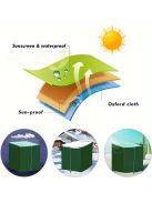 1000L Kültéri IBC Víztartály Fedél - Időjárásálló, Porálló és Hőálló Cipzárral