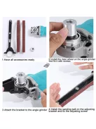 Sarokcsiszoló Adapter - Átalakító Eszköz Élezéshez, Polírozáshoz és Vágáshoz