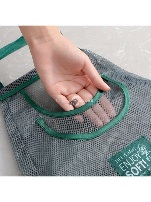 Poliészter hálós bevásárló tárolótáska