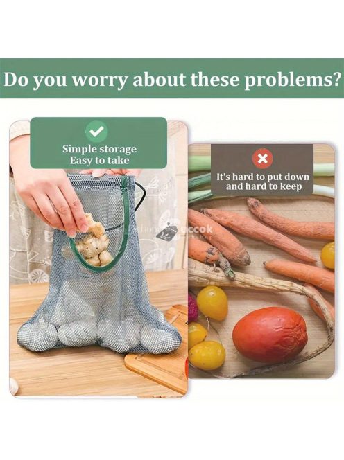 Poliészter hálós bevásárló tárolótáska