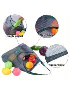 Poliészter hálós bevásárló tárolótáska