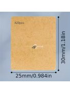 Természetes Barna Kraft Papír Matrica