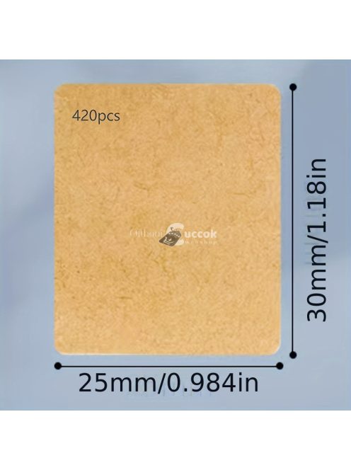 Természetes Barna Kraft Papír Matrica