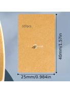 Természetes Barna Kraft Papír Matrica