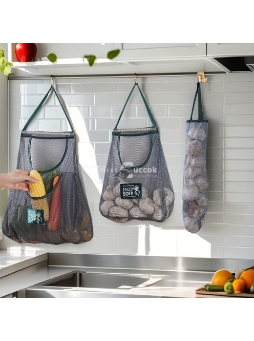 Hálós Függő Gyümölcs- és Zöldségtároló