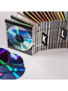 26db-os ábécés CD és DVD-rendszerező kétoldalas nyomtatott címkékkel