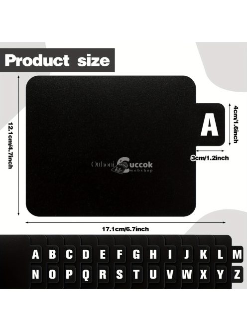 26db-os ábécés CD és DVD-rendszerező kétoldalas nyomtatott címkékkel