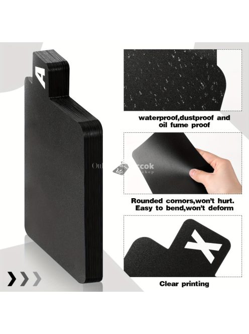 26db-os ábécés CD és DVD-rendszerező kétoldalas nyomtatott címkékkel