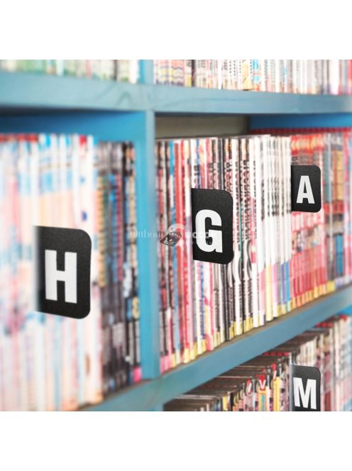 26db-os ábécés CD és DVD-rendszerező kétoldalas nyomtatott címkékkel