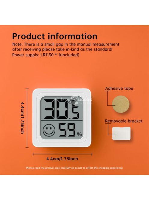 Digitális beltéri hőmérő, páraműszer