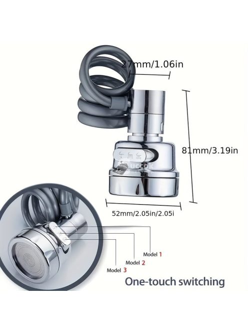Univerzális permetező konyhai csaptelep hosszabbító