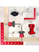 2 darabos alumínium ötvözet 90 fokos sarokszorító