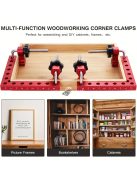 2 darabos alumínium ötvözet 90 fokos sarokszorító