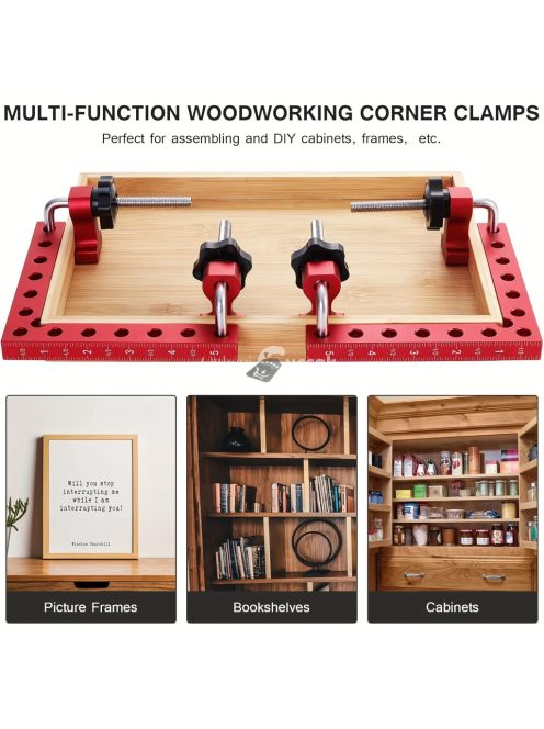 2 darabos alumínium ötvözet 90 fokos sarokszorító