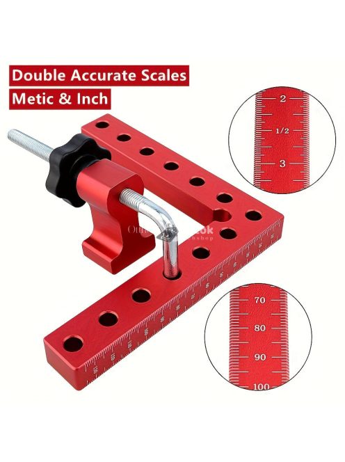 2 darabos alumínium ötvözet 90 fokos sarokszorító