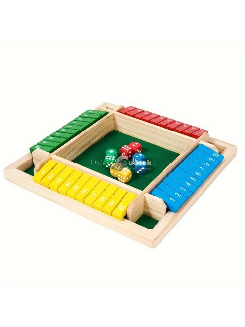 Színes kockás társasjáték