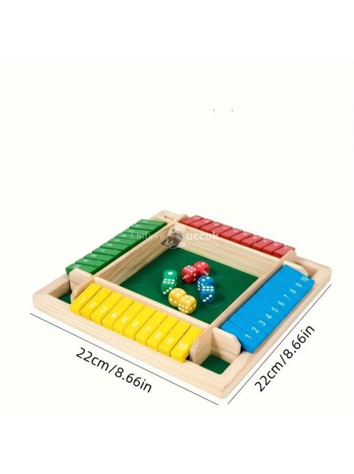 Színes kockás társasjáték