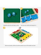 Színes kockás társasjáték