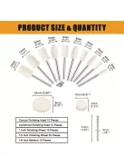 80db Polírozó csiszolókorong Forgószerszám-tartozék