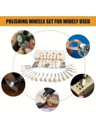 80db Polírozó csiszolókorong Forgószerszám-tartozék