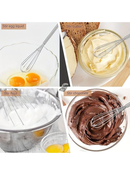 Rozsdamentes Acél Mini Habverő