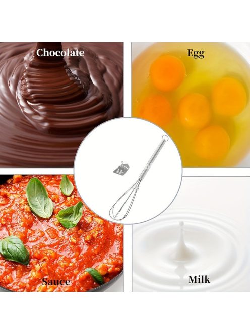 Rozsdamentes Acél Mini Habverő