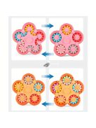 Forgó varázsbab kocka fonó, forgó kirakós játék