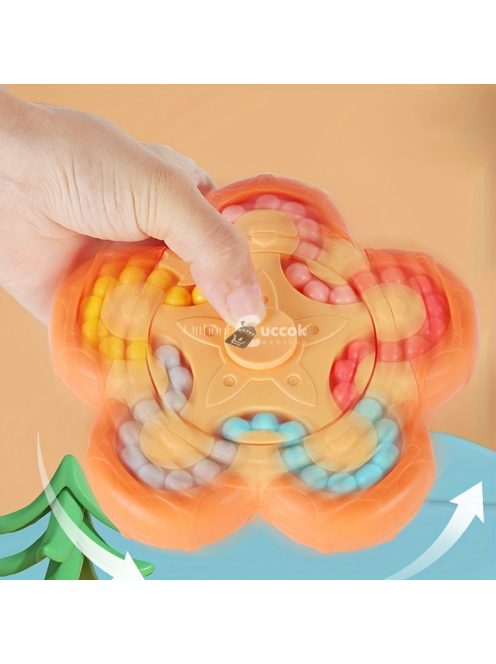 Forgó varázsbab kocka fonó, forgó kirakós játék