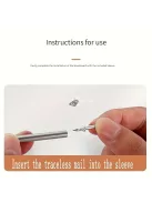 100 darab varrat nélküli duplafejű szegélyléc szeg