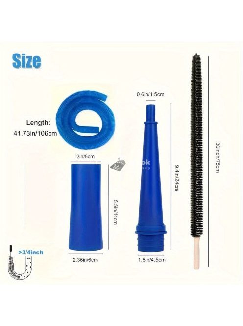 Rugalmas szárító és mosógép tisztító készlet porszívóhoz