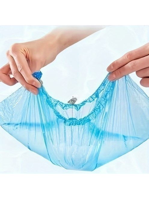 Eldobható műanyag cipővédő zsák