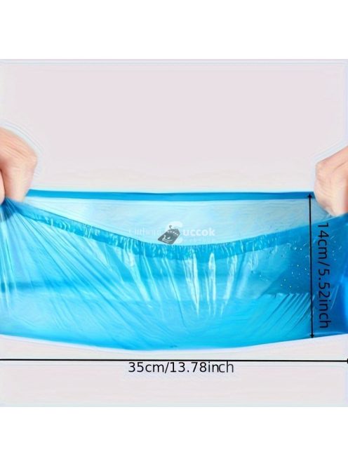 Eldobható műanyag cipővédő zsák