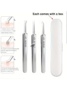 3db Professzionális csipesz