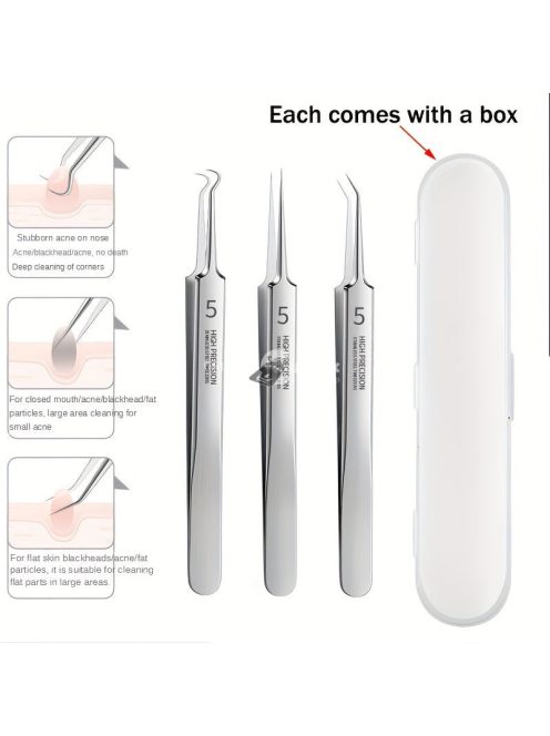 3db Professzionális csipesz