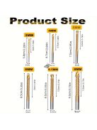 6 darabos titán csavart fúrószár készlet