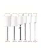 12 darabos gyapjú filc polírozó készlet mandrellel