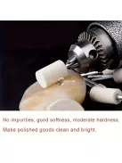 12 darabos gyapjú filc polírozó készlet mandrellel