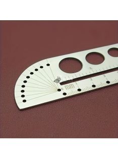   Többfunkciós rozsdamentes acél profilvonalzó nagy méretű fokozatokkal