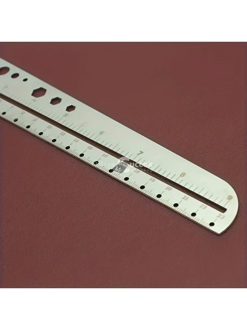 Többfunkciós rozsdamentes acél profilvonalzó nagy méretű fokozatokkal