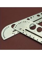 Többfunkciós rozsdamentes acél profilvonalzó nagy méretű fokozatokkal