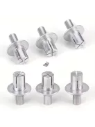 50db Alumínium Ötvözet Táguló Szegecsek Kerek Fejjel