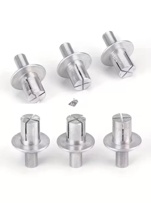 50db Alumínium Ötvözet Táguló Szegecsek Kerek Fejjel