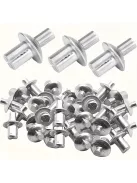 50db Alumínium Ötvözet Táguló Szegecsek Kerek Fejjel