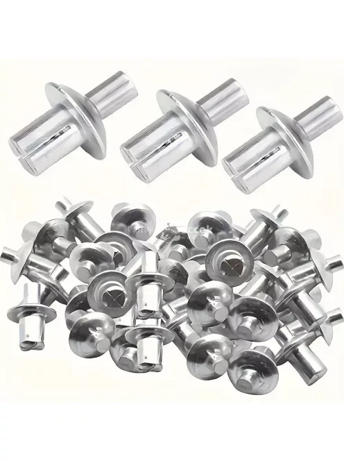 50db Alumínium Ötvözet Táguló Szegecsek Kerek Fejjel