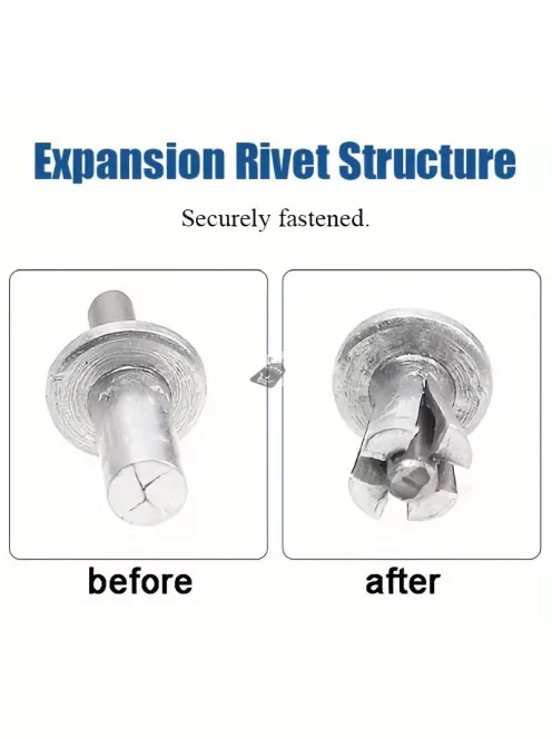 50db Alumínium Ötvözet Táguló Szegecsek Kerek Fejjel