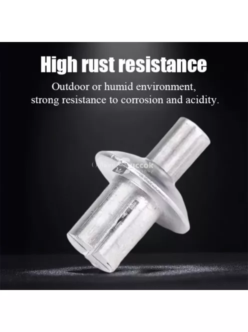 50db Alumínium Ötvözet Táguló Szegecsek Kerek Fejjel