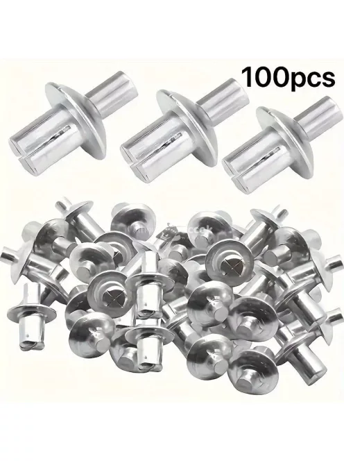 50db Alumínium Ötvözet Táguló Szegecsek Kerek Fejjel