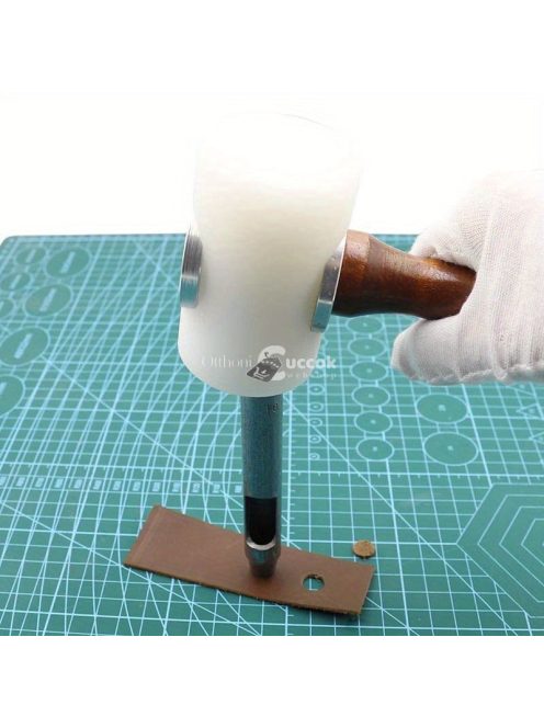 T alakú fa fogantyús bőr faragó kalapács