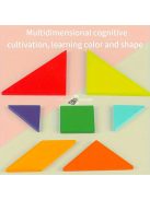 Fa Tangram geometriai alak kirakós játék